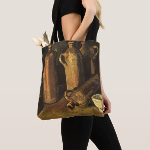 Bolso De Tela Vincent van Gogh - Vida fija con 4 botellas de pie