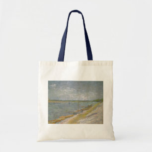 Bolso De Tela Vincent van Gogh - Vista de un río con botes de re