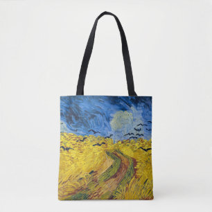 Bolso De Tela Vincent van Gogh - Wheatfield con cuervos