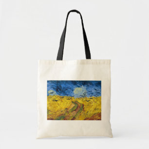 Bolso De Tela Vincent van Gogh - Wheatfield con cuervos