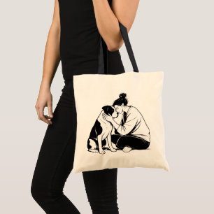 Bolso De Tela Vínculo Irrompible Entre Perro y Humano
