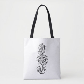 Bolso De Tela Vine Clef Tote Bag