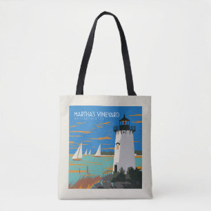 Bolso De Tela Viñedo de Martha, Massachusetts Faro