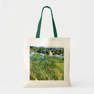 Bolso De Tela Viñedos con vistas a Auvers por Vincent van Gogh