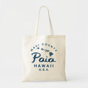 Bolso De Tela Viñeta de las Islas Hawái Maui Paia 2
