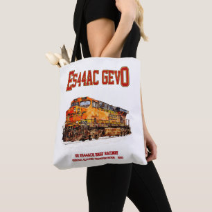 Bolso De Tela Viñeta GE ES44AC GEVO Diesel Locomotora