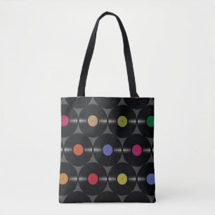 Bolso De Tela Vinilo Geométrico: Sencillo Fondo Sin Marea.