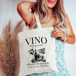 Bolso De Tela Vino antes de Vows Bach Personalizado Bodega Bache