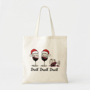 Bolso De Tela Vino de Navidad Bebido Bebí Borracho