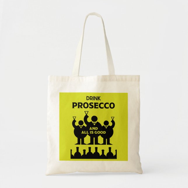 Bolso De Tela Vino espumoso de Prosecco italiano (Frente)