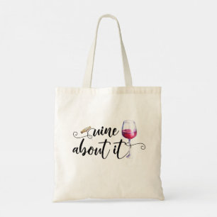 Bolso De Tela Vino Sobre Eso