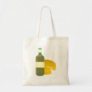 Bolso De Tela Vino y Queso