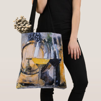 Bolso De Tela Vino y queso