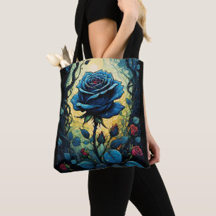 Bolso De Tela Vinos Rosa azul 1