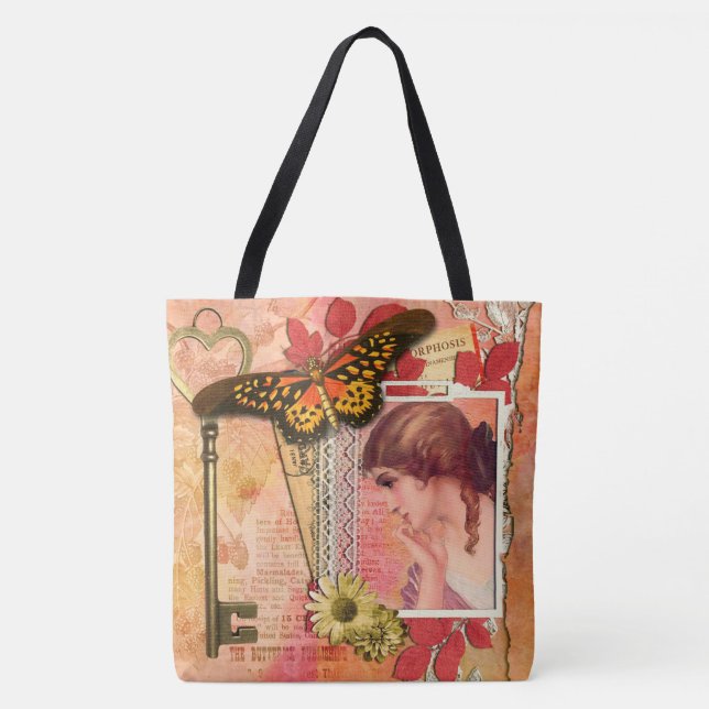 Bolso De Tela Vintage (Anverso)