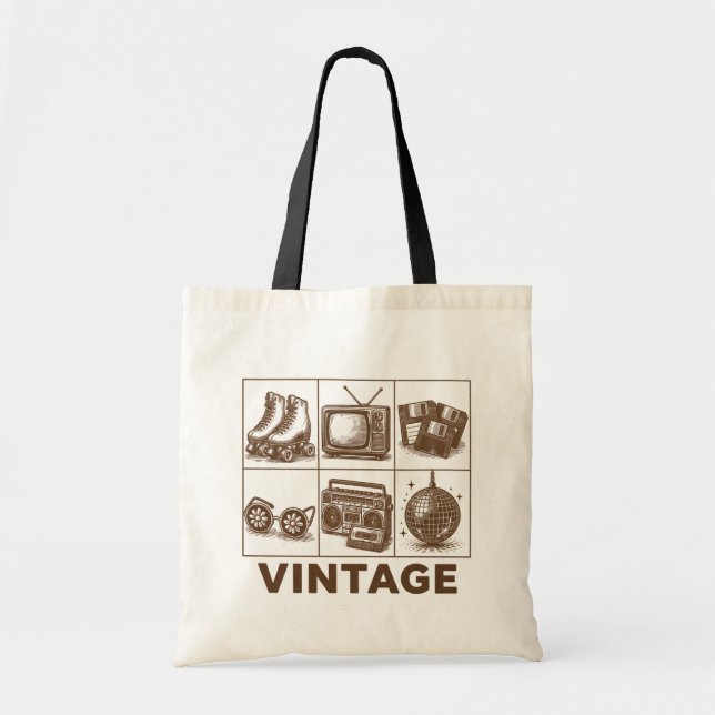 Bolso De Tela Vintage (Frente)