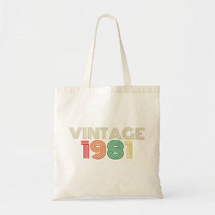 Bolso De Tela Vintage 1981 , 40th Birthday, 40th Birthday Gift.