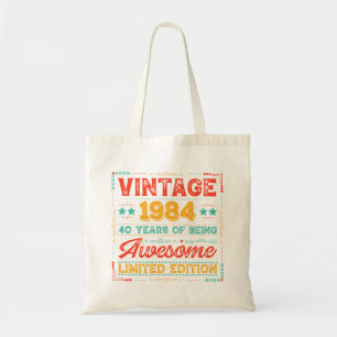 Bolso De Tela Vintage 1984 Hecho en 1984 40 años