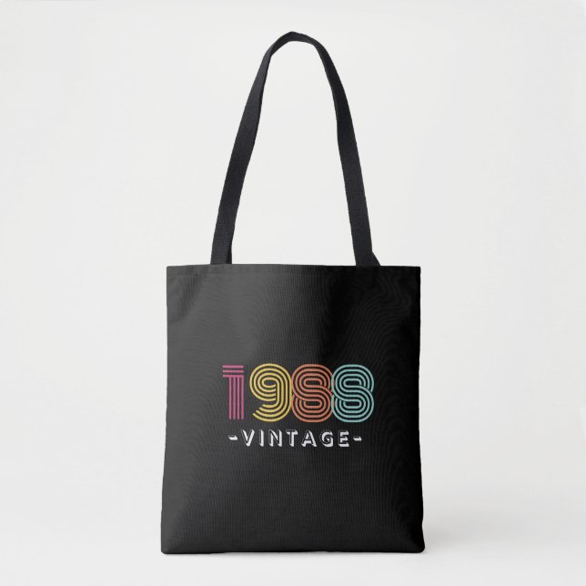 Bolso De Tela Vintage 1988 (Anverso)