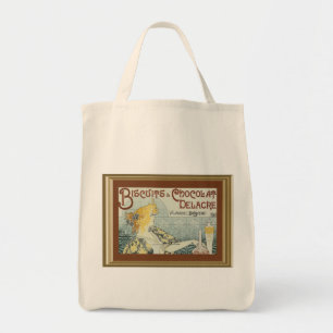 Bolso De Tela Vintage Ad Biscuits Chocolat Delacre Tote Bag
