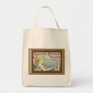 Bolso De Tela Vintage Ad Biscuits Chocolat Delacre Tote Bag
