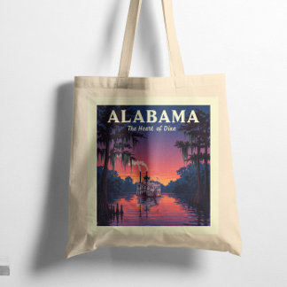 Bolso De Tela Vintage Alabama
