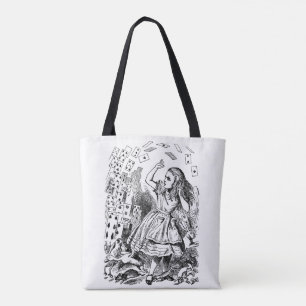 Bolso De Tela Vintage Alice en Wonderland, Baraja Vuela