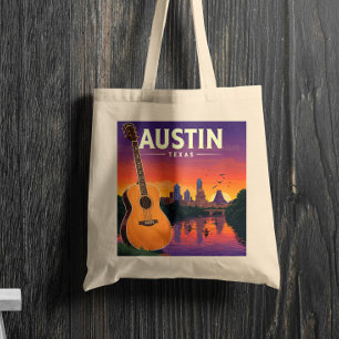 Bolso De Tela Vintage Austin Texas
