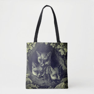 Bolso De Tela Vintage baby fox woodland