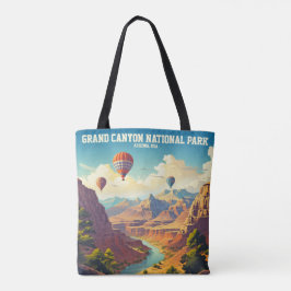 Bolso De Tela Vintage Balloon Trips Parque Nacional del Gran Cañ