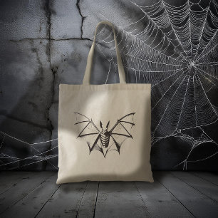 Bolso De Tela Vintage Bat Halloween