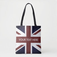 Vintage British Union Jack, personalizado de bande