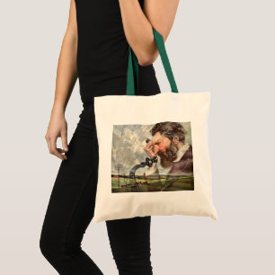 Bolso De Tela Vintage Business, Alexander Graham Bell Telephone