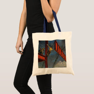 Bolso De Tela Vintage Business, Workers on Steel Construction