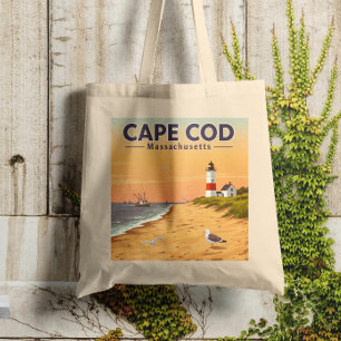 Bolso De Tela Vintage Cape Cod Massachusetts
