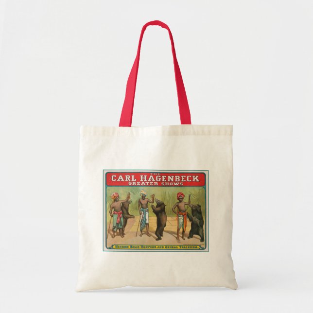 Bolso De Tela Vintage Carl Hagenbeck Circus Poster (Frente)