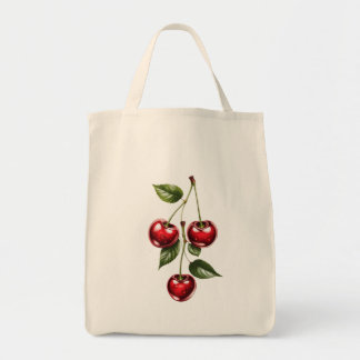 Bolso De Tela Vintage Cherry Illustration Tote Bag