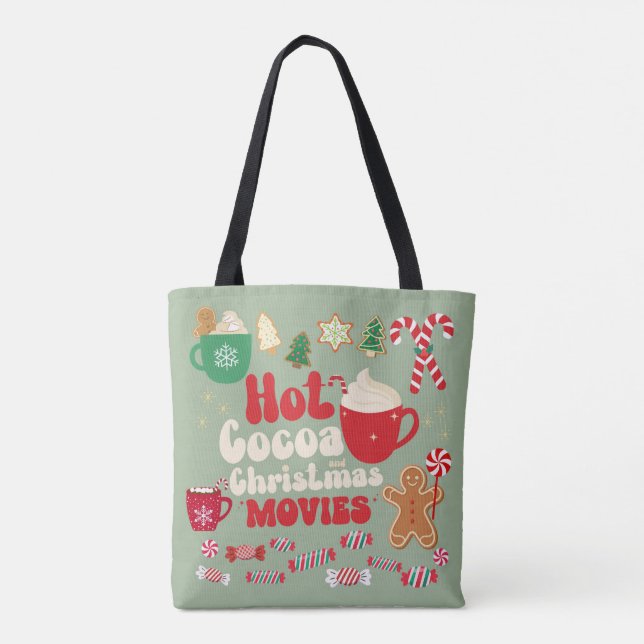 Bolso De Tela Vintage Christmas (Reverso)