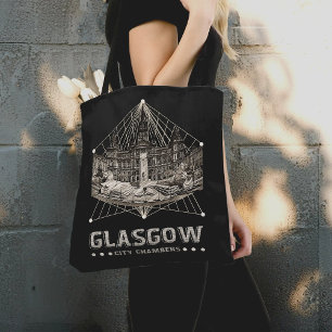 Bolso De Tela Vintage City Chambers