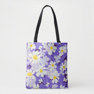 Bolso De Tela Vintage colorido: Patrón de flores sin foco