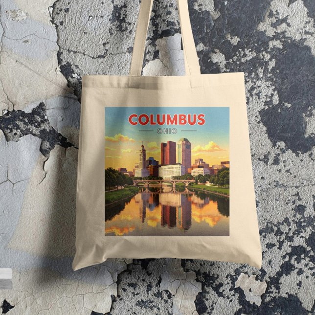 Bolso De Tela Vintage Columbus Ohio (Subido por el creador)