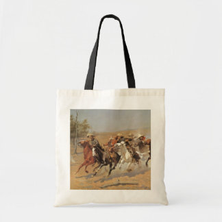 Bolso De Tela Vintage Cowboys (Vaqueros vintage), un salto para