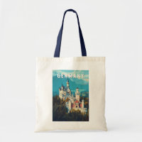 Vintage de arte de viajes en Ilustracion de Aleman