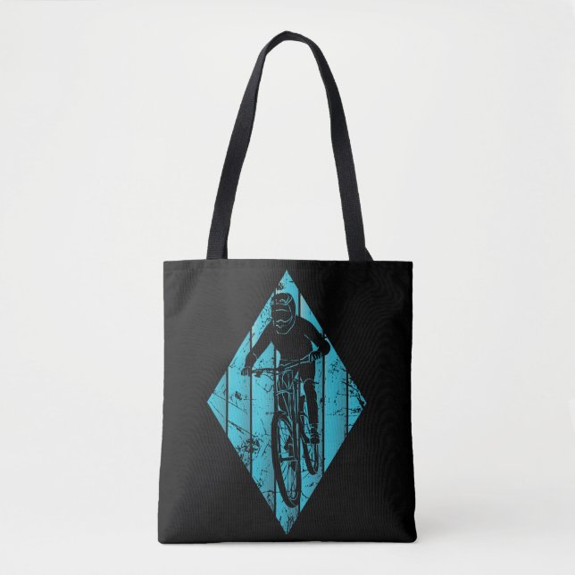 Bolso De Tela Vintage de Mountain Biker (Anverso)
