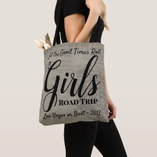 Bolso De Tela Vintage del viaje por carretera de los chicas