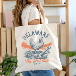 Bolso De Tela Vintage Delaware Souvenir Reusable Bag