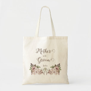Bolso De Tela Vintage Dusty Rosa Floral Madre del Groom Tot