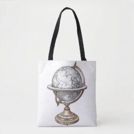 Bolso De Tela Vintage Explorer Antique Globe Graphic Tote Bag