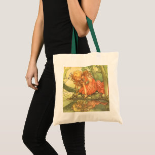 Bolso De Tela Vintage Fairy Tale, Frog Prince Princess by Pond