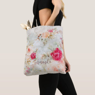 Bolso De Tela Vintage Floral Bachelorette Bridesmaid Regalo